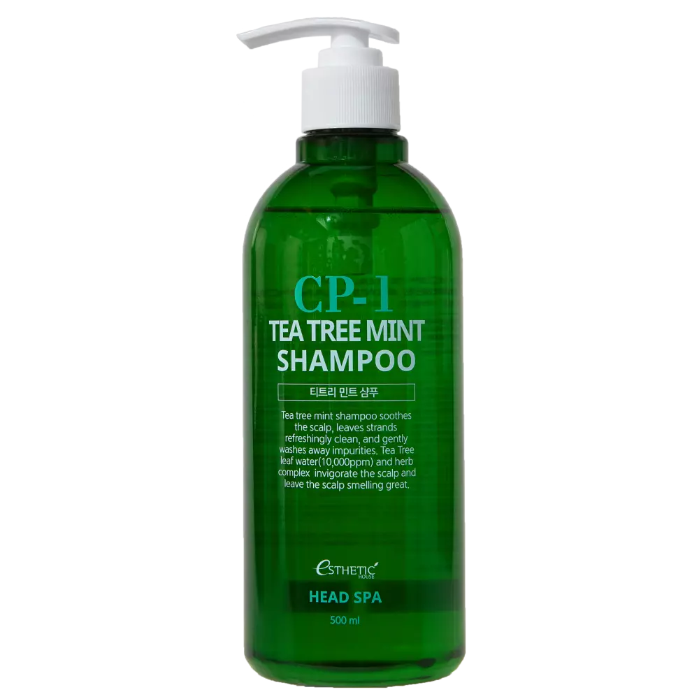 Успокаивающий шампунь для волос с экстрактом мяты и чайного дерева Esthetic House СP-1 Tea Tree Mint Shampoo